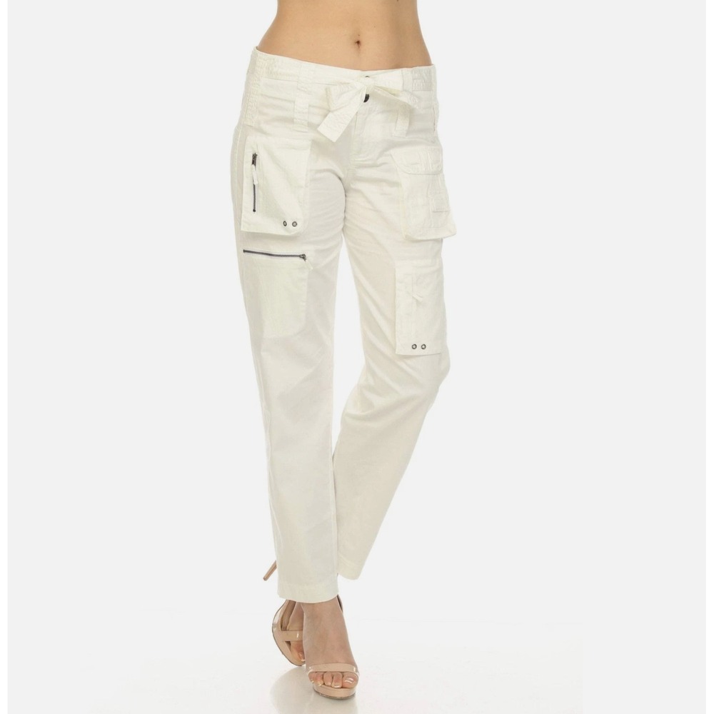 Johnny Was Pete & Greta Tyla Belted Cargo Pants Boho Chic P67022 Size 6 #1
